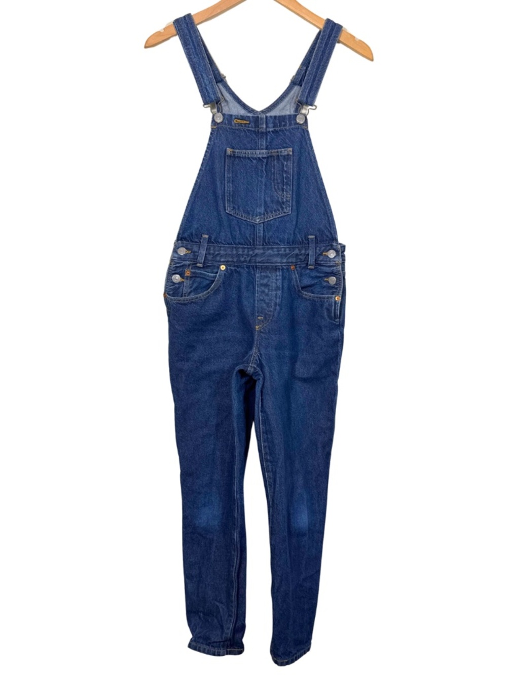 Levi's Sample Garment Denim Overalls Women's Small 100% Cotton Bib Jeans